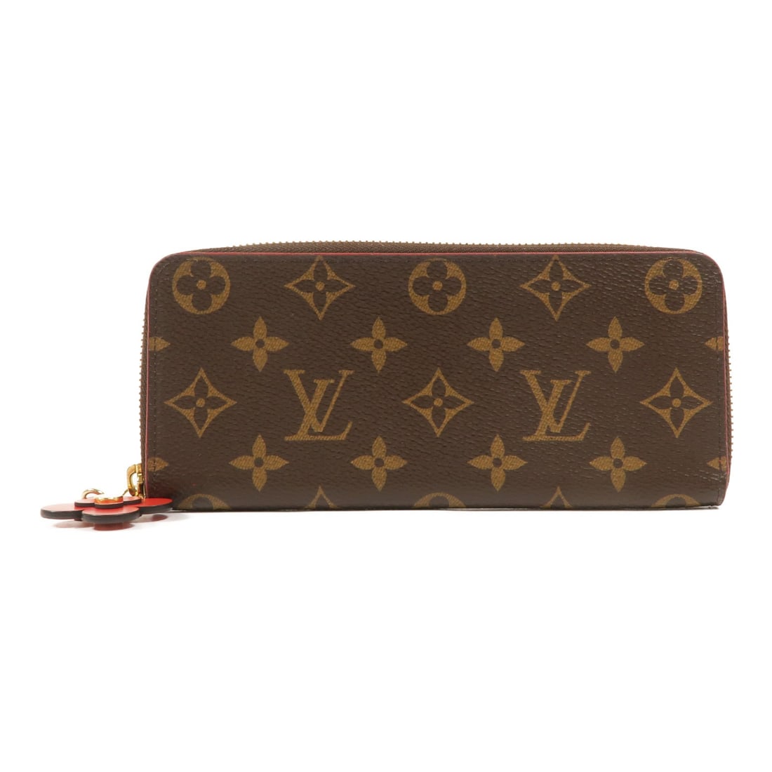 Louis Vuitton M64201 Monogram zip around long wallet brown: Louis Vuitton M64201 Monogram zip around long wallet brown Louis Vuitton monogram zip-around long wallet in brown PVC coated canvas. This women's wallet features a zip closure and an organized interio