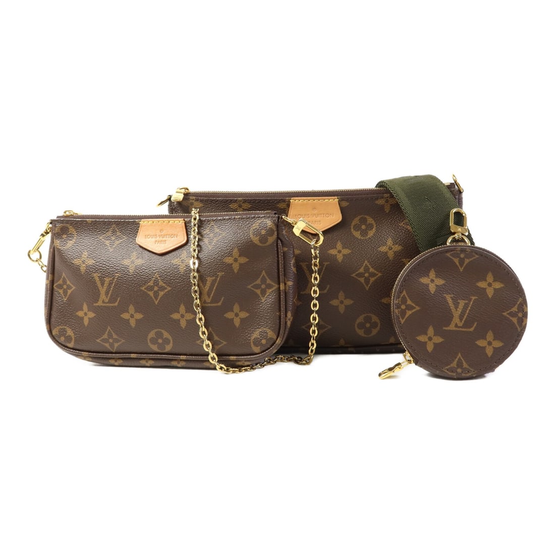 Louis Vuitton M44813 Multi Pochette Accessoires Monogram 2 Way Shoulder Bag: Louis Vuitton M44813 Multi Pochette Accessoires Monogram 2 Way Shoulder Bag Louis Vuitton Multi Pochette Accessoires 2 Way Shoulder Bag, model M44813, in brown Monogram and PVC coated canvas. Designed