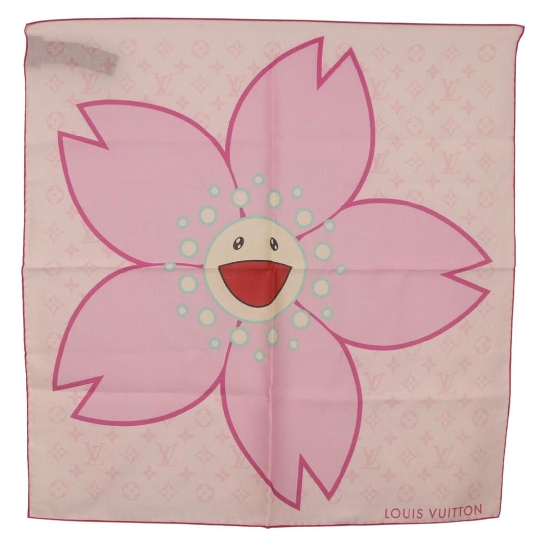 Louis Vuitton M96088 Monogram Cherry Blossom Pink 55cm Scarf (1 of 12)