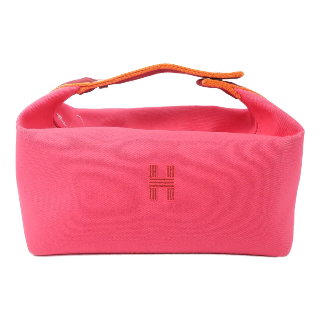 Hermes Bride A Brac GM Canvas Handbag Hibiscus Pink PHW: Hermes Bride A Brac GM Canvas Handbag Hibiscus Pink PHW Hermes Bride A Brac GM handbag in canvas with a hibiscus and pink colorway. It is a women's regular-size handbag made in France and is listed in