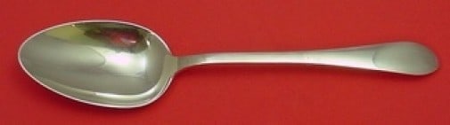 Tiffany & Co. Faneuil Sterling Silver Stuffing Spoon 10.5" with Button: Tiffany & Co. Faneuil Sterling Silver Stuffing Spoon 10.5" with Button This exquisite stuffing spoon, part of the Faneuil pattern by Tiffany & Co., is crafted from high-quality sterling silver. At 10 