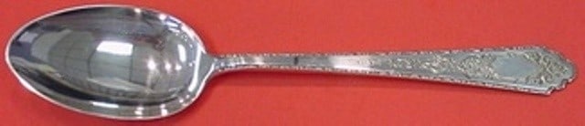 Lunt Mary II Sterling Silver Serving Spoon 8 5/8 Inch: Lunt Mary II Sterling Silver Serving Spoon 8 5/8 Inch This exquisite serving spoon is crafted from high-quality sterling silver and features the elegant Mary II pattern by Lunt. Measuring 8 5/8" in le