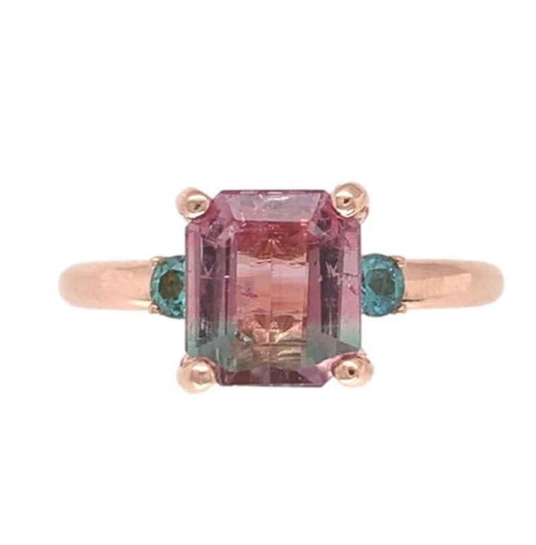 Unbranded 14k Rose Gold Ring with 1.79ct Watermelon Tourmaline (1 of 10)