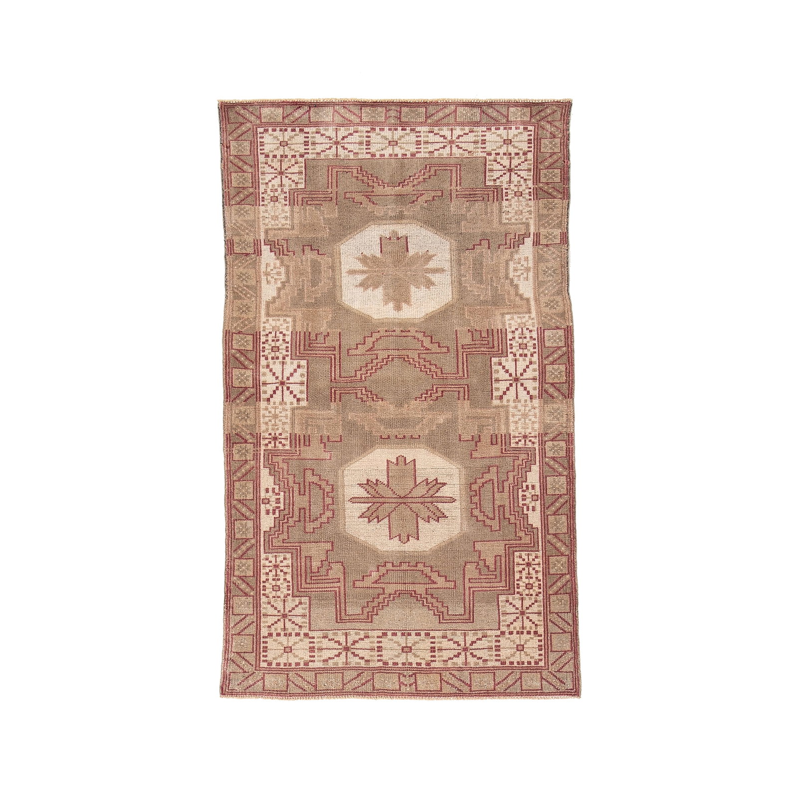 Authentic Handmade Anatolia Wool Carpet 33.5 x 55.5 Inches: Authentic Handmade Anatolia Wool Carpet 33.5 x 55.5 Inches This Authentic Handmade Anatolia Carpet is crafted from high-quality wool on wool, showcasing the exquisite artistry of traditional Anatolian
