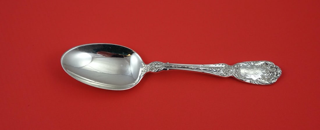Gorham Florentine Sterling Silver Soup Spoon 7 1/4 Inch (1 of 2)