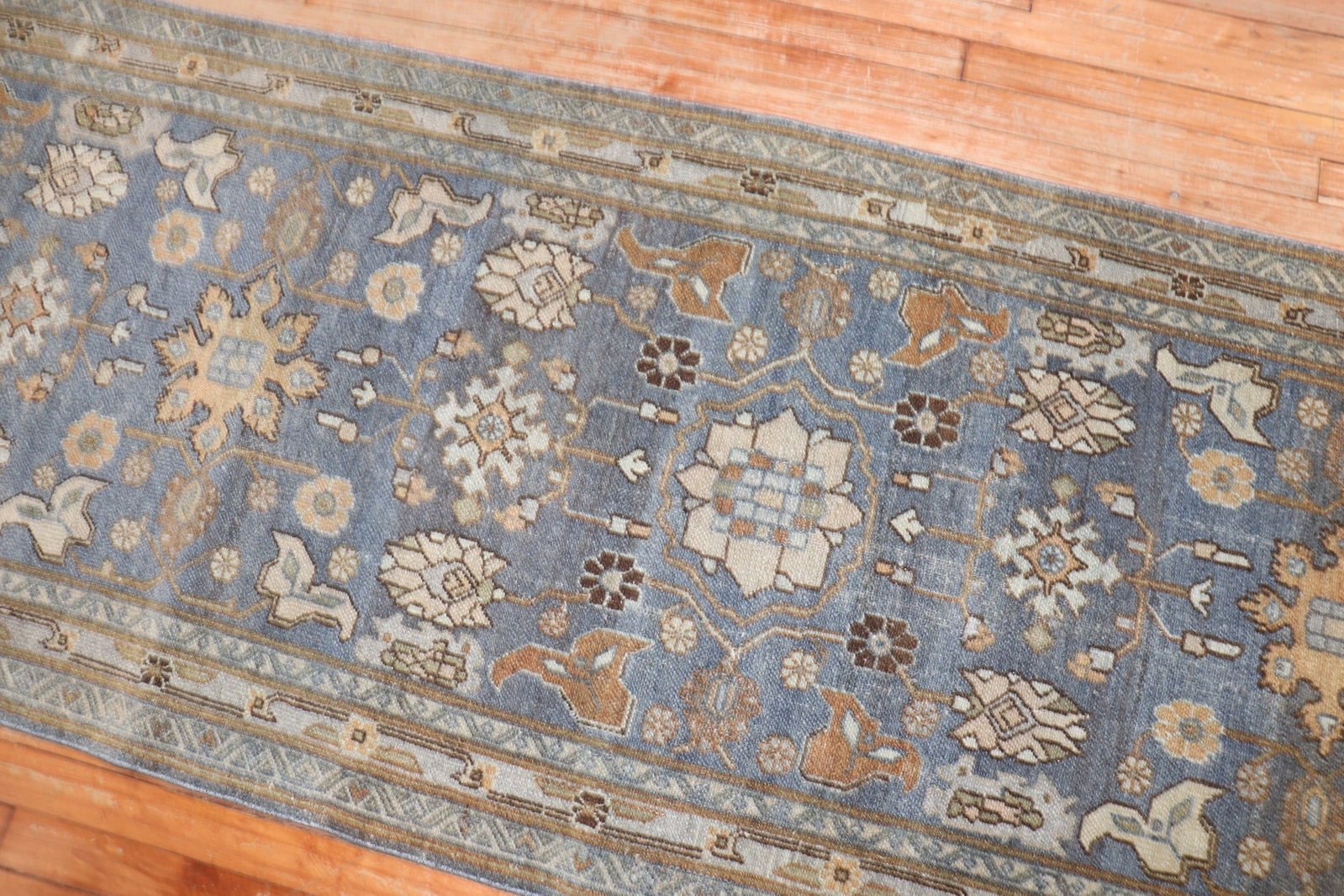 2' 11" x 17' Persian Senneh rug runner early 20th century (1 of 7)