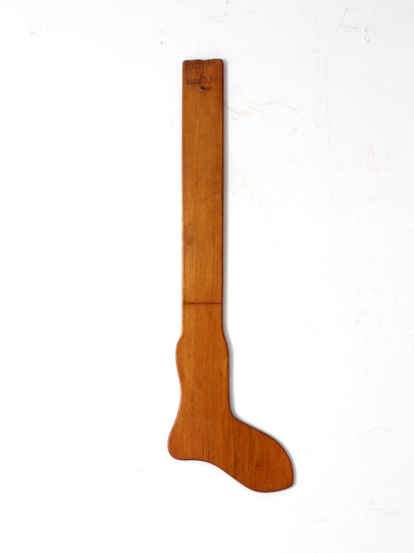 Antique CSB Wooden Sock Stretcher 24 Inch Rustic Decor (1 of 14)