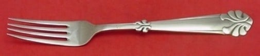 Joh. H. Paulsen Danish Sterling Silver Dinner Fork 8.25in: Joh. H. Paulsen Danish Sterling Silver Dinner Fork 8.25in This exquisite dinner fork is crafted from high-quality sterling silver by the renowned maker Joh. H. Paulsen. With a length of 8 1/4 inches, 