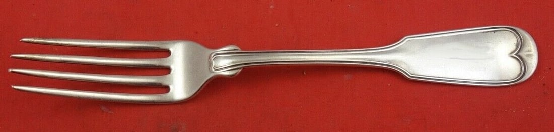 Wood and Hughes Sterling Silver French Thread Dinner Fork 7 3/4" (1 of 2)