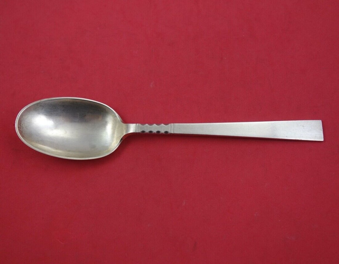 John Petterson Neptune Sterling Silver Serving Spoon 8.5" (1 of 2)