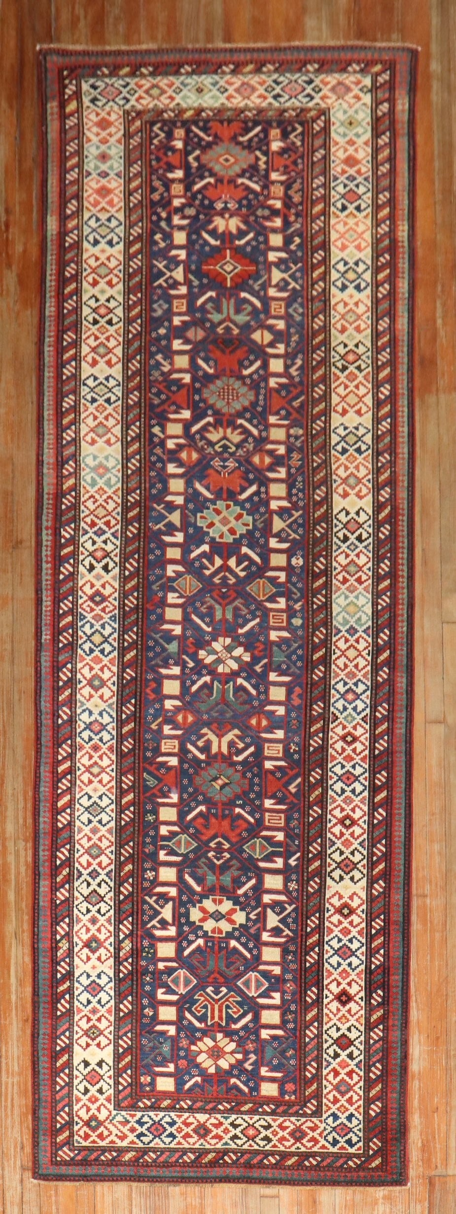 Late 19th Century Shirvan Kuba Caucasian Runner 3' 11" x 12' 1" (1 of 7)