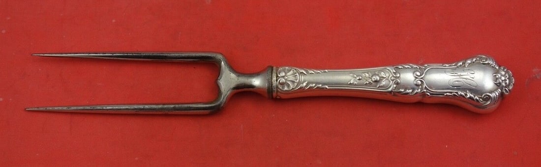 Gorham Baronial Old Sterling Silver Roast Holder 8 3/4 inches: Gorham Baronial Old Sterling Silver Roast Holder 8 3/4 inches Elevate your dining experience with this exquisite Sterling Silver Roast Holder from the renowned Gorham brand, featuring the elegant Baro
