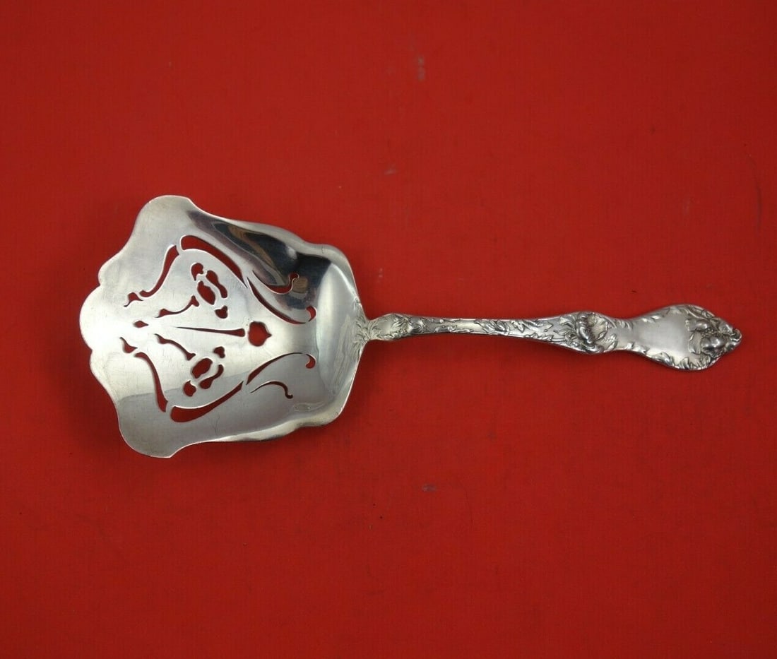 Reed and Barton Les Cinq Fleurs Sterling Silver Chip Server 9.5 inches (1 of 3)