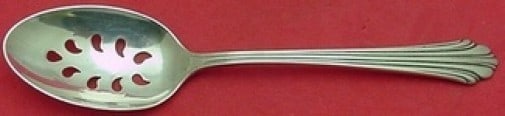Stieff Homewood Sterling Silver Slotted Serving Spoon 7 3/4 Custom 9 Hole (1 of 2)