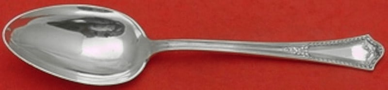 International Sterling Silver Serving Spoon Chesterfield 8.25 Inch (1 of 2)