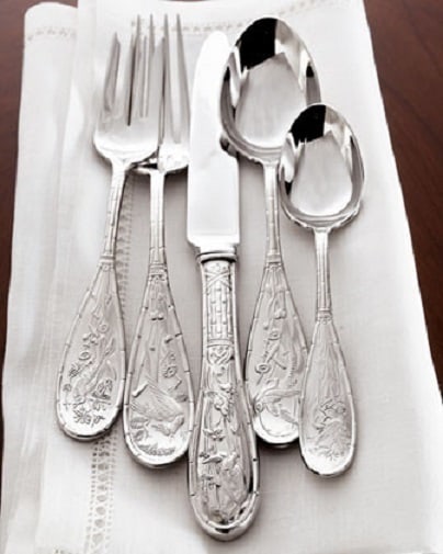 Ricci Japanese Bird Audubon 20pc Stainless Steel Flatware Set for 4 New (1 of 9)