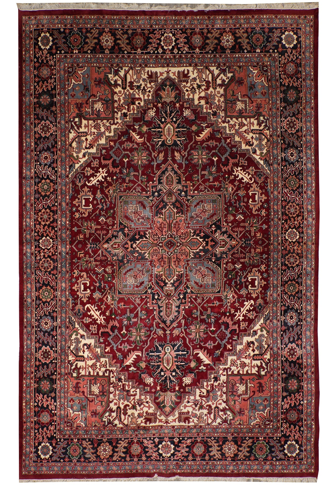 11.7 x 18.2 Heriz Rug Chobi Peshawar Hand Knotted Wool (1 of 13)