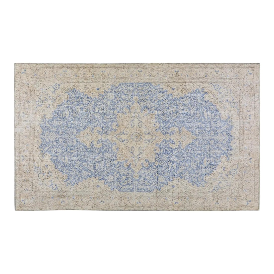 Auburn Wool Area Rug Hand Knotted Vintage 5'4 x 9': Auburn Wool Area Rug Hand Knotted Vintage 5'4 x 9' This vintage hand-knotted wool rug is crafted using traditional techniques, combining enduring craftsmanship with a modern design sensibility. The ru