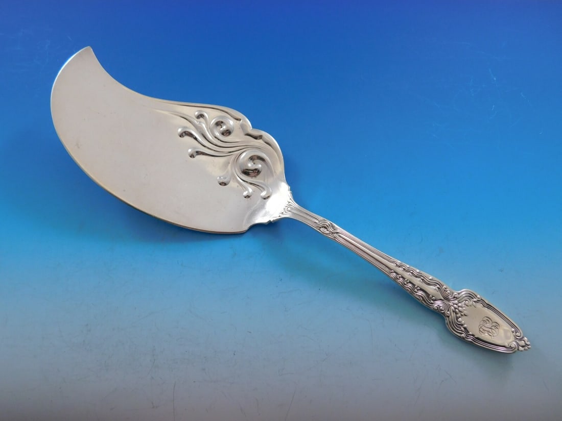 Tiffany & Co. Broom Corn sterling silver ice cream server 11 1/2 fancy blade (1 of 4)