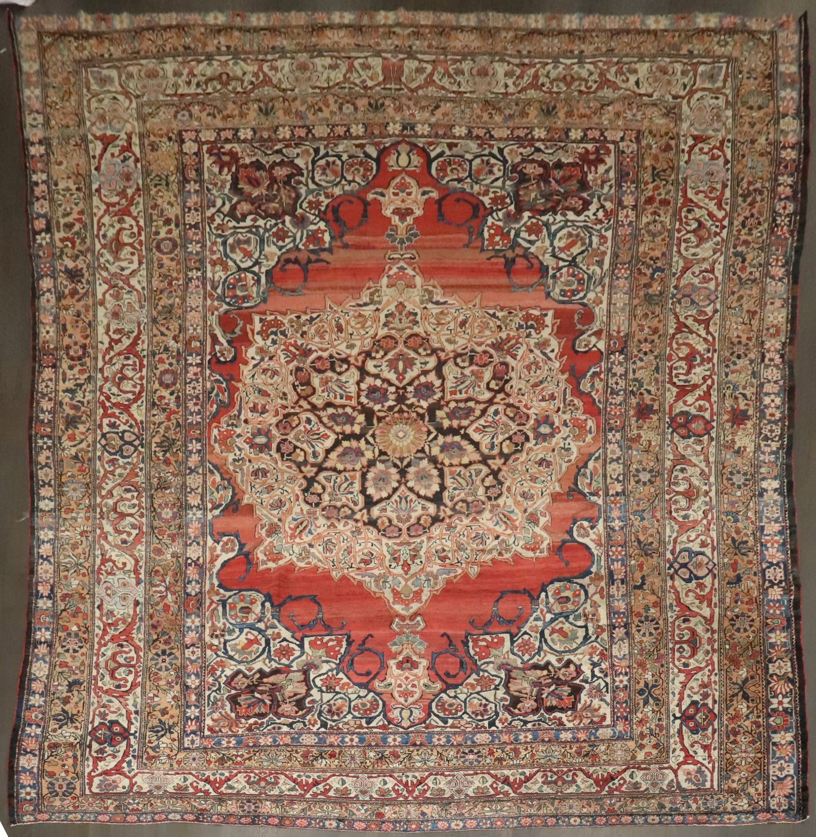 13' 5" x 16' 5" Persian Bakhtiari Oversize Carpet Early 20th Century (1 of 7)