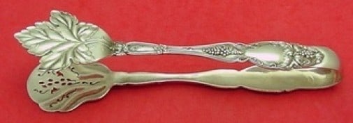 International Sterling Silver Cloeta Pastry Tongs 6.25 Inch Pierced Serving Piece (1 of 1)