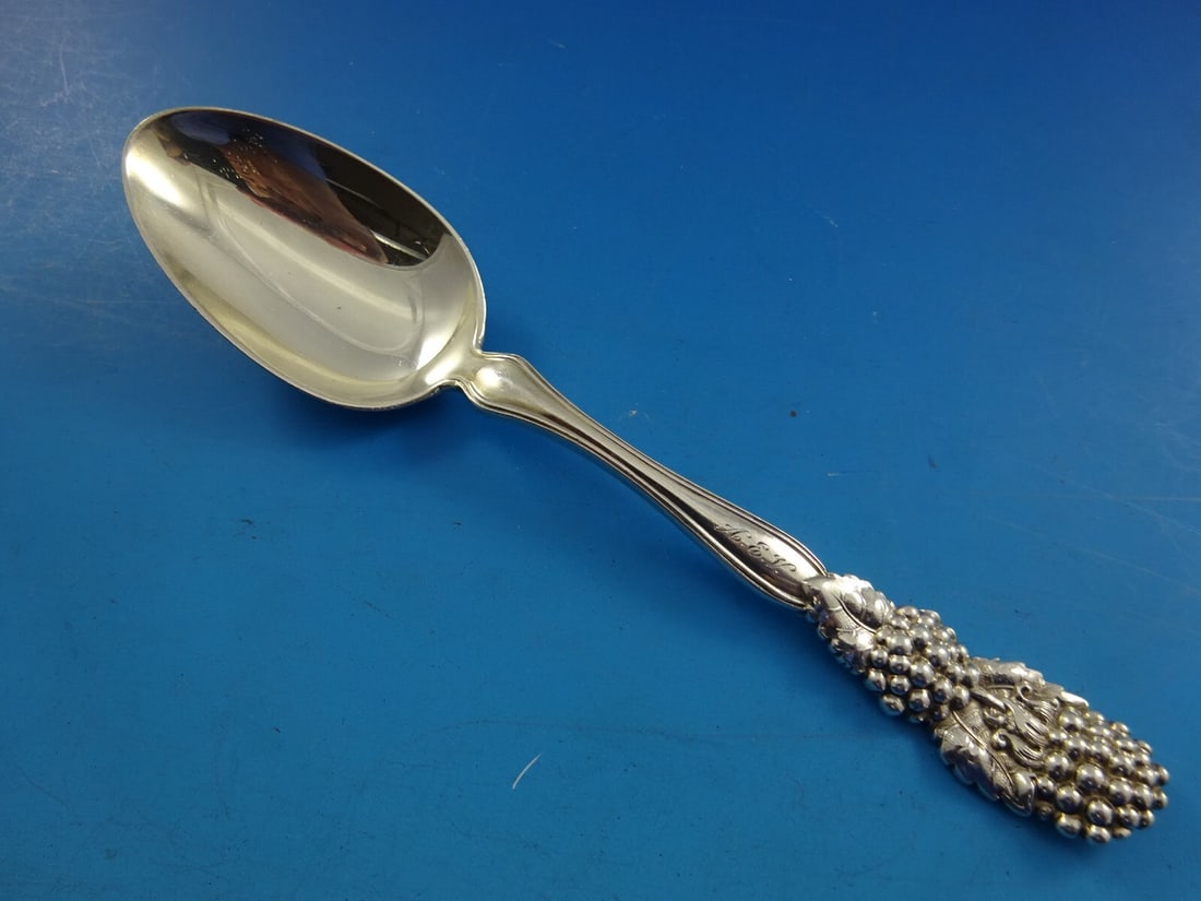 Tiffany & Co Blackberry Sterling Silver Teaspoon Monogrammed 5 7/8" (1 of 5)