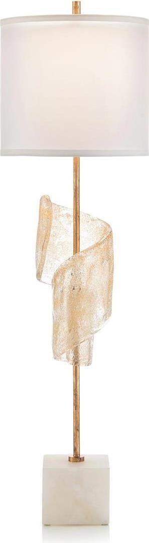 John-Richard Traditional Furls Lamp on Alabaster Base (1 of 1)