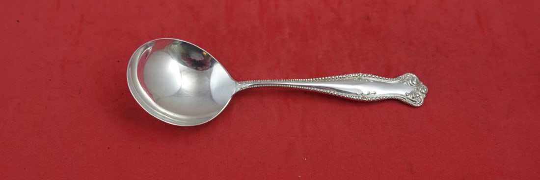 Rare Towle Canterbury Sterling Silver Cream Soup Spoon 5 3/4" (1 of 2)