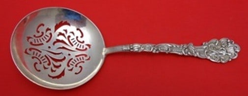 Antique Gorham Versailles Sterling Silver Serving Pea Spoon 8 1/4" (1 of 2)