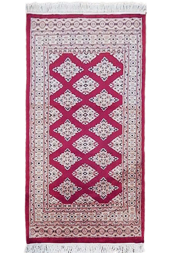 2.7 x 4.1 Hand-Knotted Red Jaldar Bokhara Area Rug (1 of 7)
