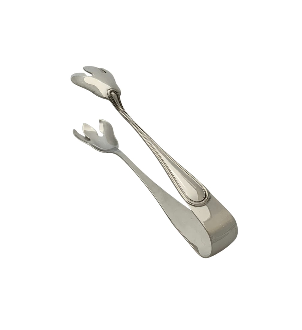 Handmade Italian 925 Sterling Silver Modern Ice Tongs 5.25 Inches: Handmade Italian 925 Sterling Silver Modern Ice Tongs 5.25 Inches Elevate your entertaining with these Fine Italian 925 Sterling Silver Ice Tongs, expertly handcrafted to showcase modern design with a