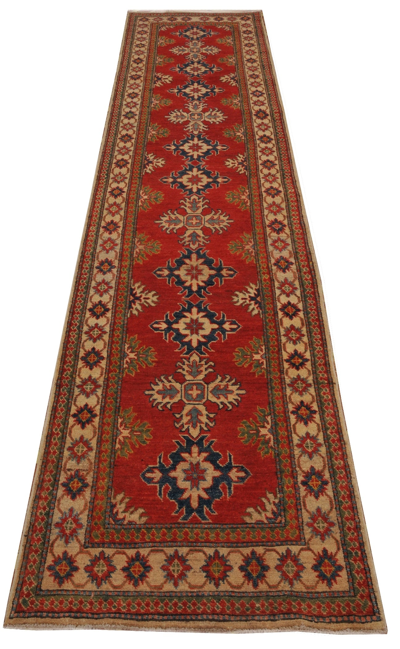 3' x 11' Red Yak Kash Kazak Rug Premium Quality: 3' x 11' Red Yak Kash Kazak Rug Premium Quality Free continental US Shipping Enhance your space with this vibrant 3' x 11' Red Yak Kash Kazak Rug. Crafted with attention to detail, this rug features a