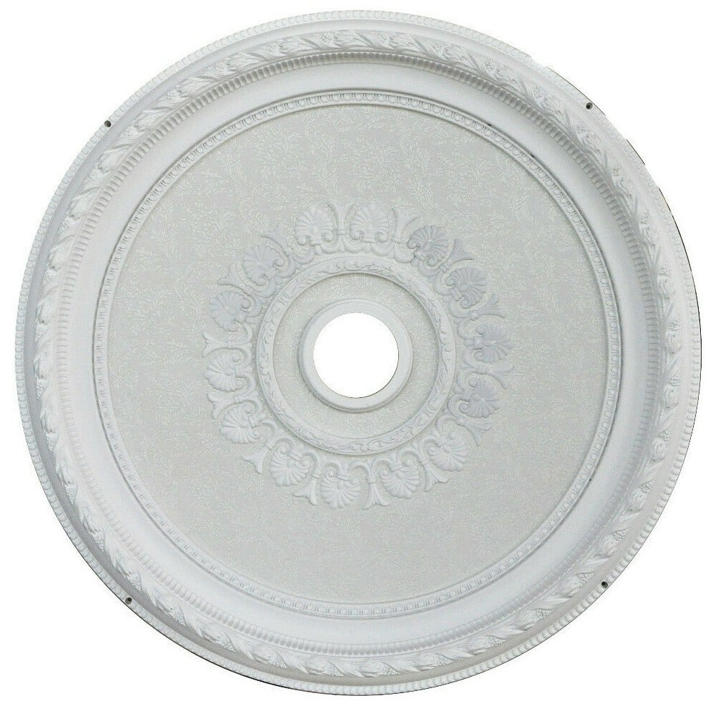 Artistry 32 Inch White Floral Ceiling Medallion (1 of 2)