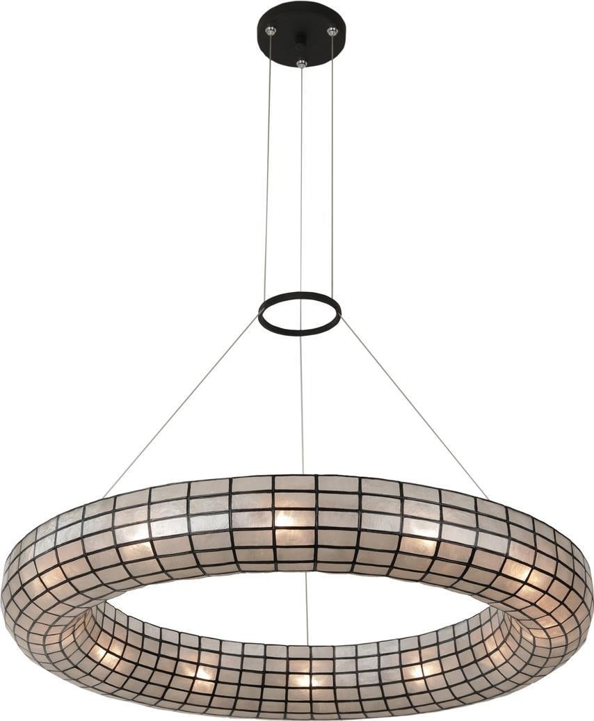 Kalco Sanibel Pendant Light Matte Black 33 Inch Dimmable 12 Bulbs (1 of 1)