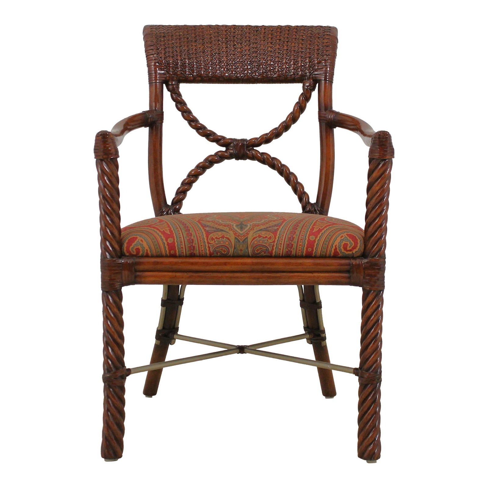 Lacor Bamboo Leather Caribbean Armchair Tropical Design Vintage 20 Years: Lacor Bamboo Leather Caribbean Armchair Tropical Design Vintage 20 Years Introducing the Lacor Bamboo & Leather Trimmed Caribbean Armchair, a stunning blend of tropical design and comfort. This armcha