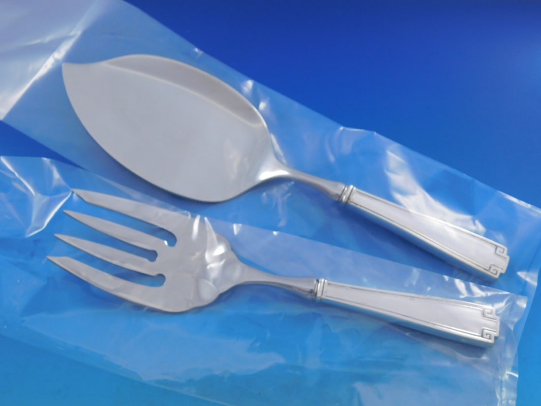 Gorham Etruscan Sterling Silver Salmon Serving Set 2-Piece Custom (1 of 6)