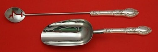 Gorham Tuileries Sterling Silver Bar Set 2pc Custom Made: Gorham Tuileries Sterling Silver Bar Set 2pc Custom Made This exquisite 2-piece bar set from the Tuileries pattern by Gorham is crafted from high-quality sterling silver, featuring a hollow handle des