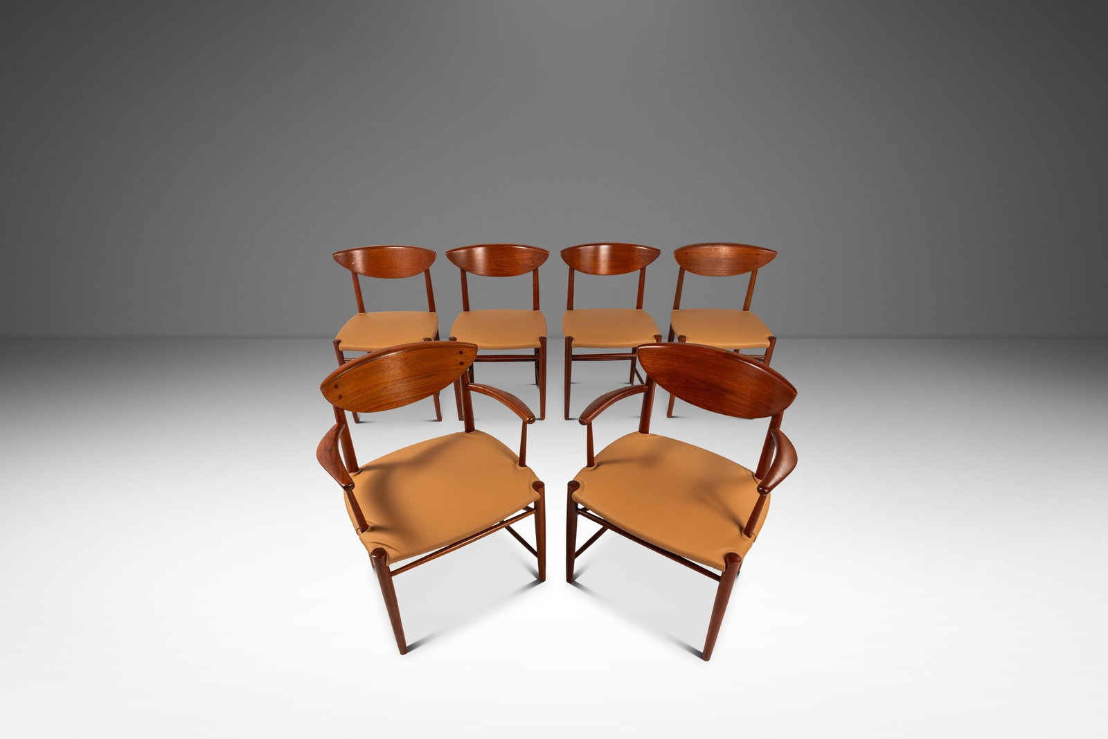 6 Peter Hvidt Orla Molgaard-Nielsen Model 317 Teak Dining Chairs for Soborg (1 of 18)