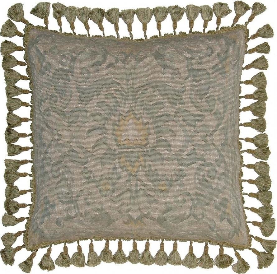 Provence Home Olive Green Velvet Throw Pillow Aubusson Design 20x20: Provence Home Olive Green Velvet Throw Pillow Aubusson Design 20x20 Enhance your living space with this exquisite Olive Green Velvet Throw Pillow featuring a stunning Aubusson design. This decorative 