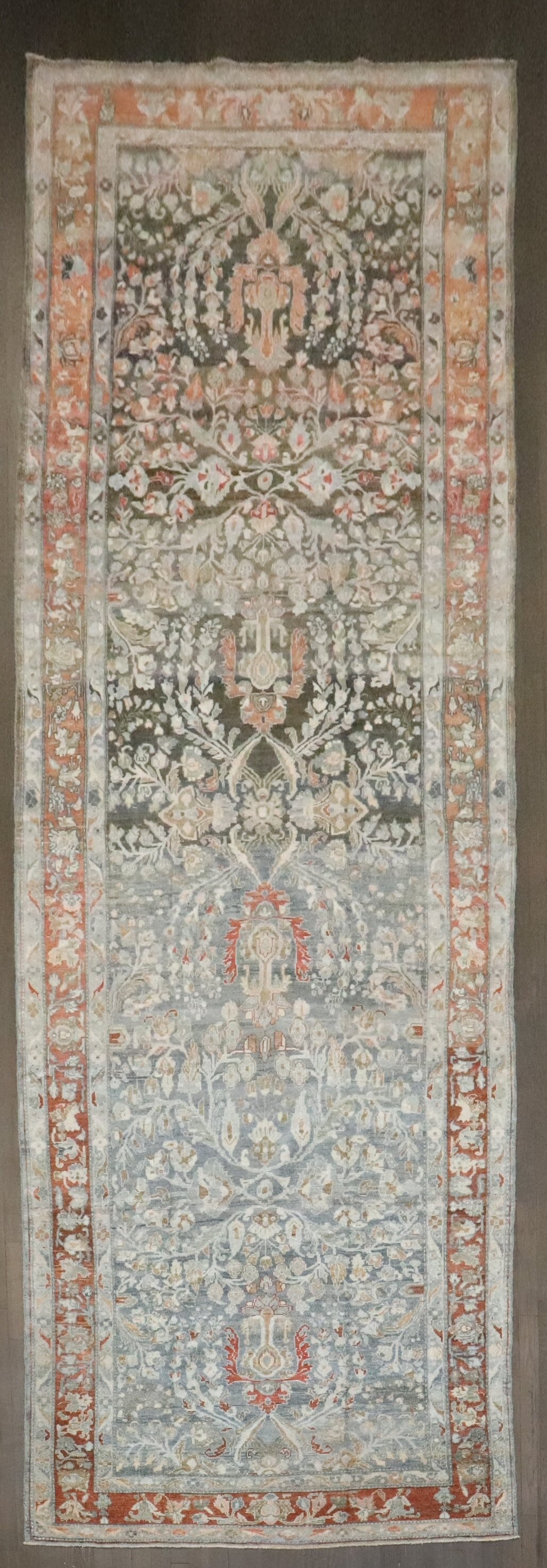 4' 9" x 14' Persian Lilihan Gallery Runner Rug: 4' 9" x 14' Persian Lilihan Gallery Runner Rug Early 20th century Persian Lilihan gallery-size runner with a wide runner format. Pre-owned. Specifications Origin: Persian Type: Lilihan Category: Galle
