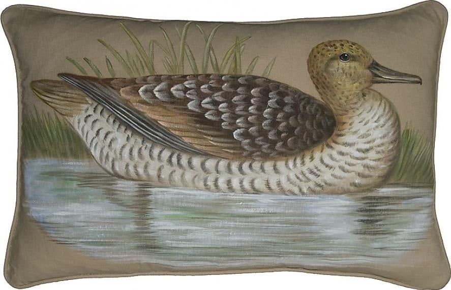 Provence Home Right-Facing Duck Throw Pillow Beige Cream Craftsman Style (1 of 1)