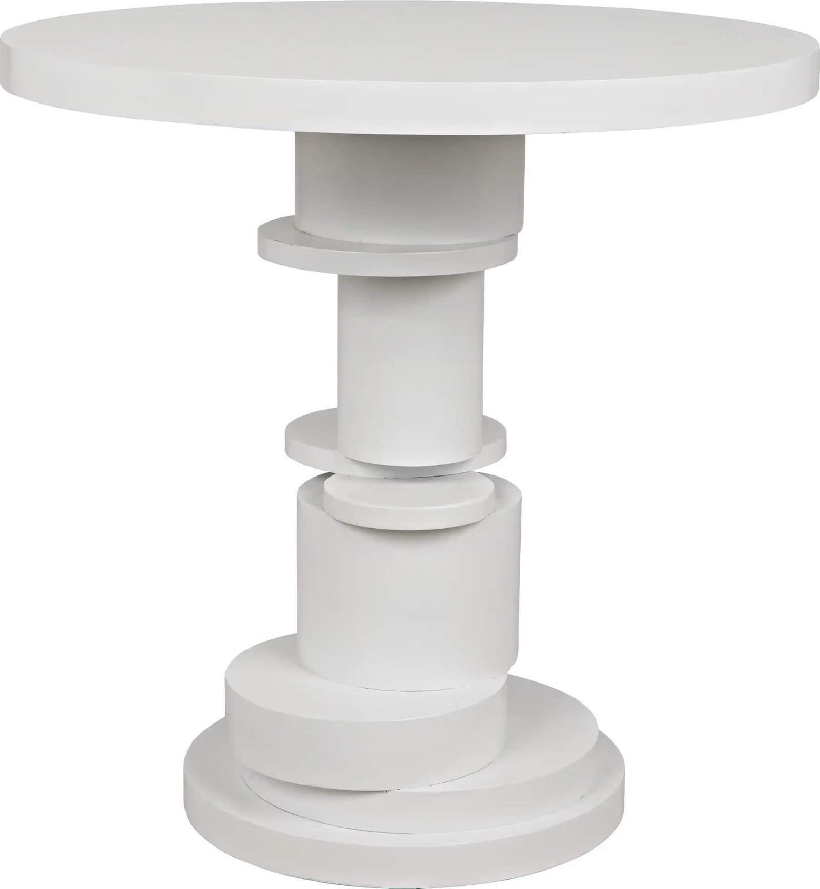 Noir Hugo Side Table Solid White Mahogany English Traditional Style (1 of 7)