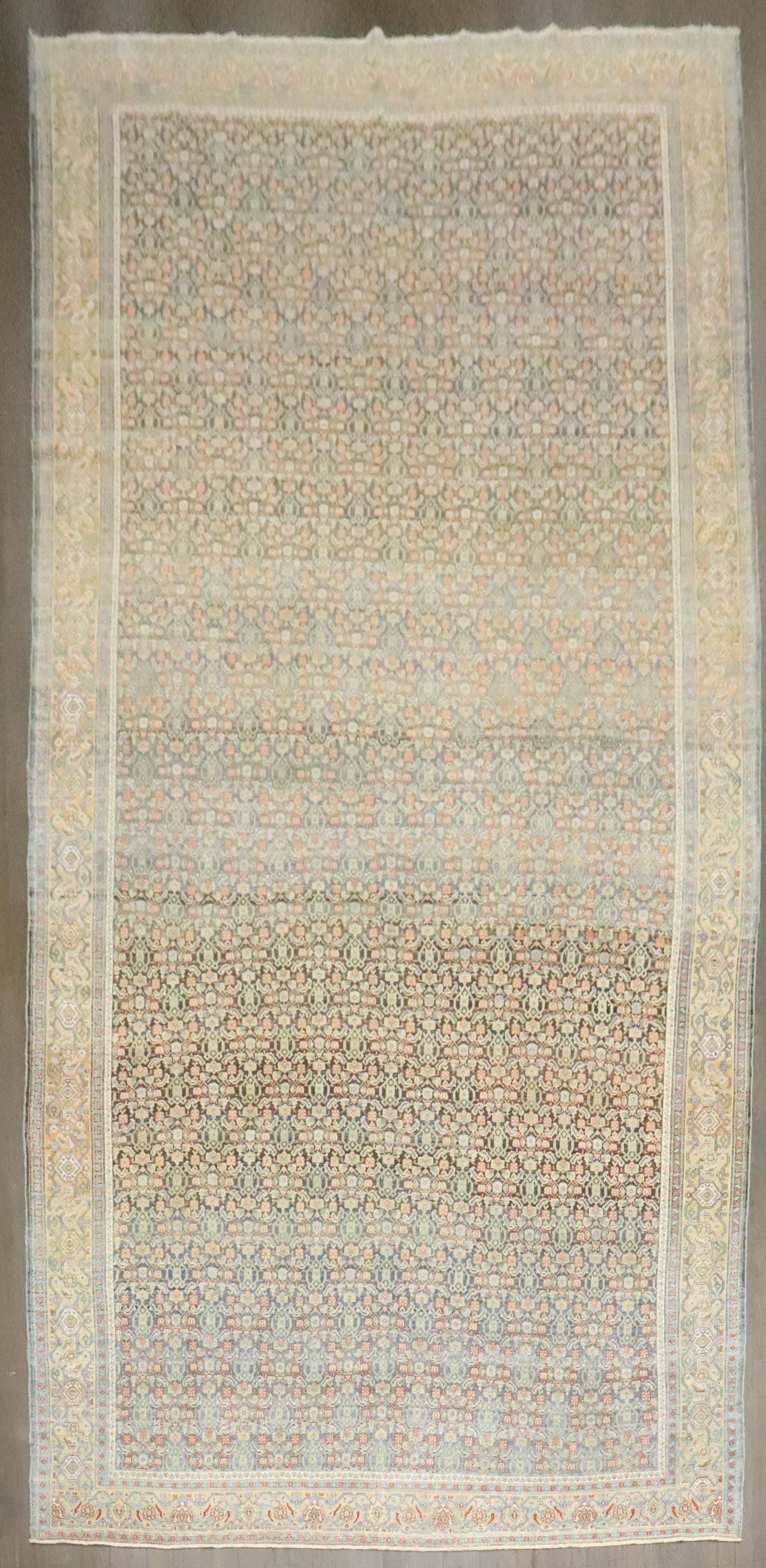 7' 3" x 15' 9" Antique Persian Senneh Gallery Rug (1 of 7)