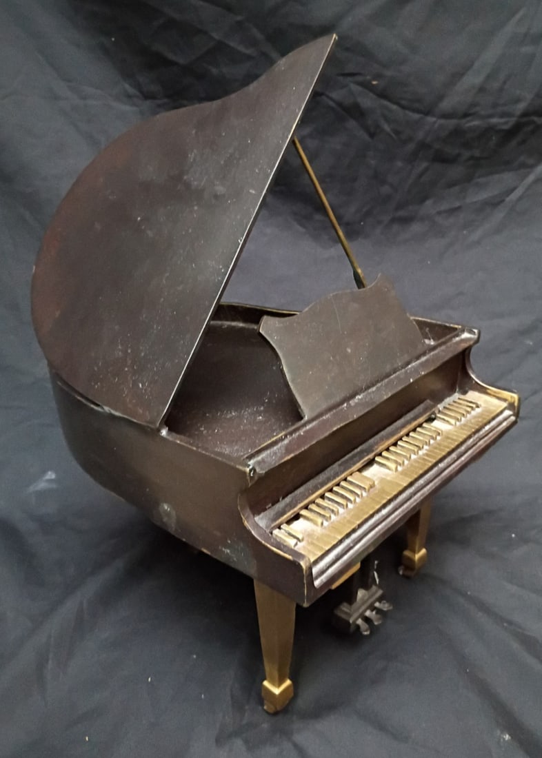 Maitland Smith Bronze Baby Grand Piano Sculpture 13 Inch Original (1 of 10)
