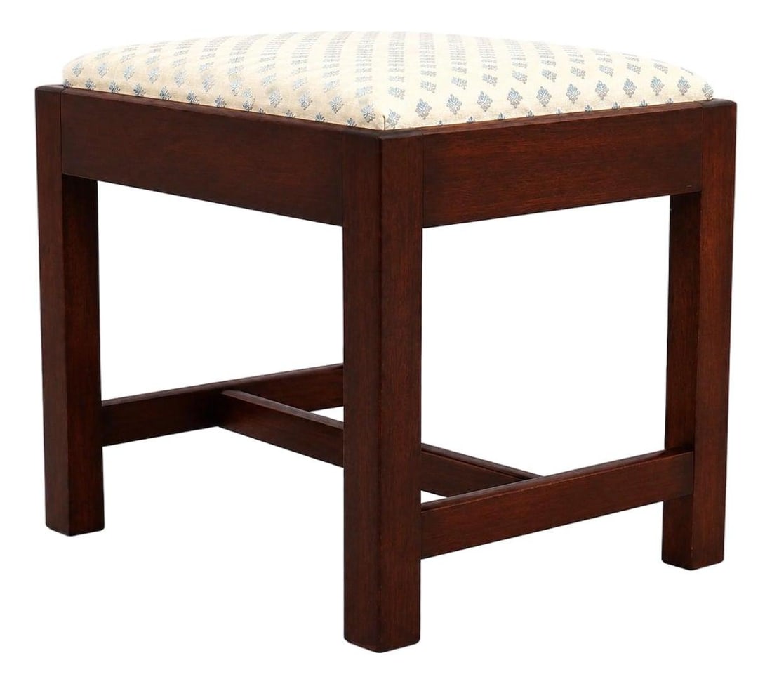 Chippendale Style Mahogany Footstool Colonial Williamsburg Kit Furniture (1 of 10)