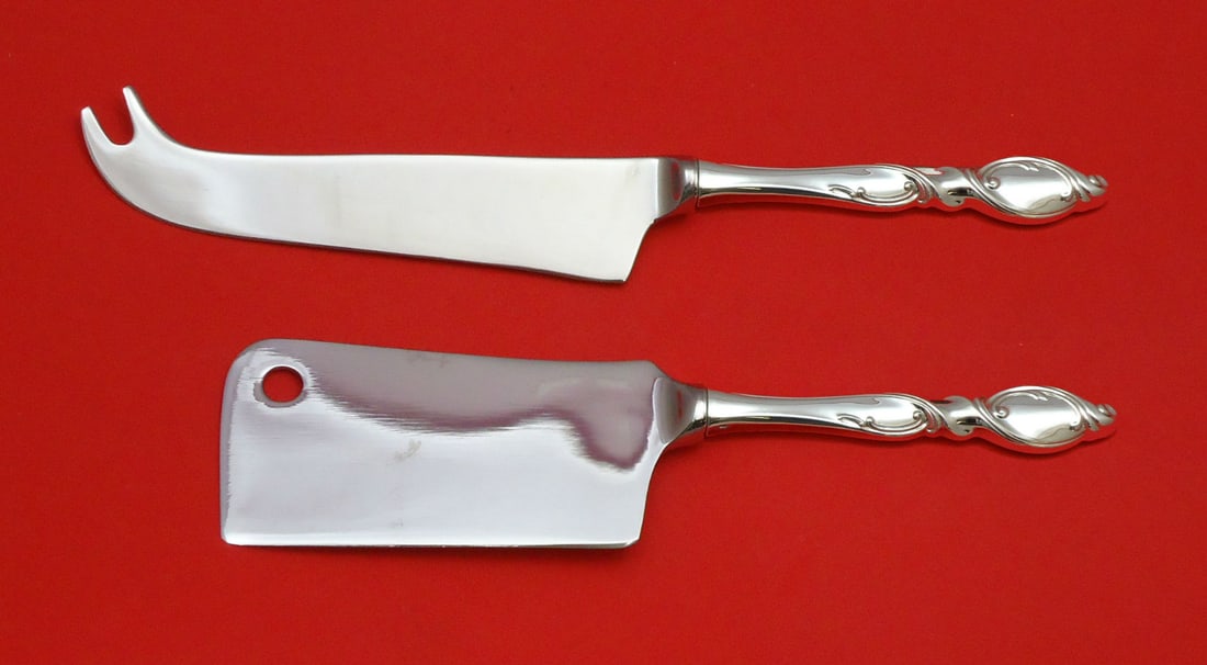 Wallace Silver Swirl Sterling Silver 2pc Cheese Serving Set (1 of 1)