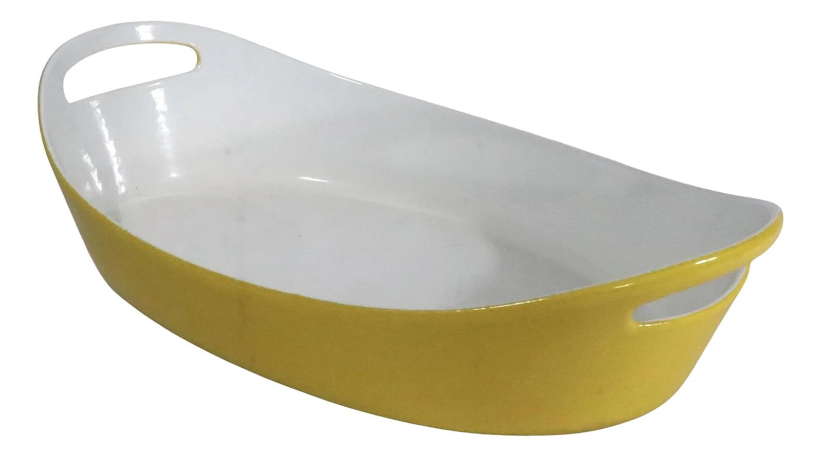 Yellow Enamel Baking Pan Designed by Michael Lax Denmark Circa 1970s (1 of 9)