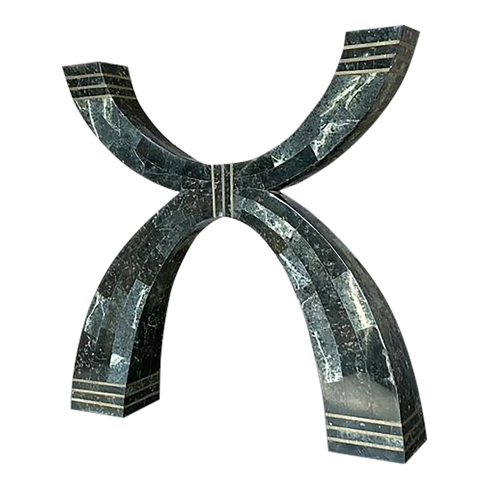 Vintage Casa Bique Tessellated Stone Bronze Candelabra 17.25" (1 of 8)