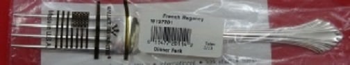 Wallace French Regency Sterling Silver Dinner Fork 7 5/8 in: Wallace French Regency Sterling Silver Dinner Fork 7 5/8 in Sterling silver dinner fork in the French Regency pattern by Wallace. It is a post-1940 piece made in France and is not monogrammed. The for