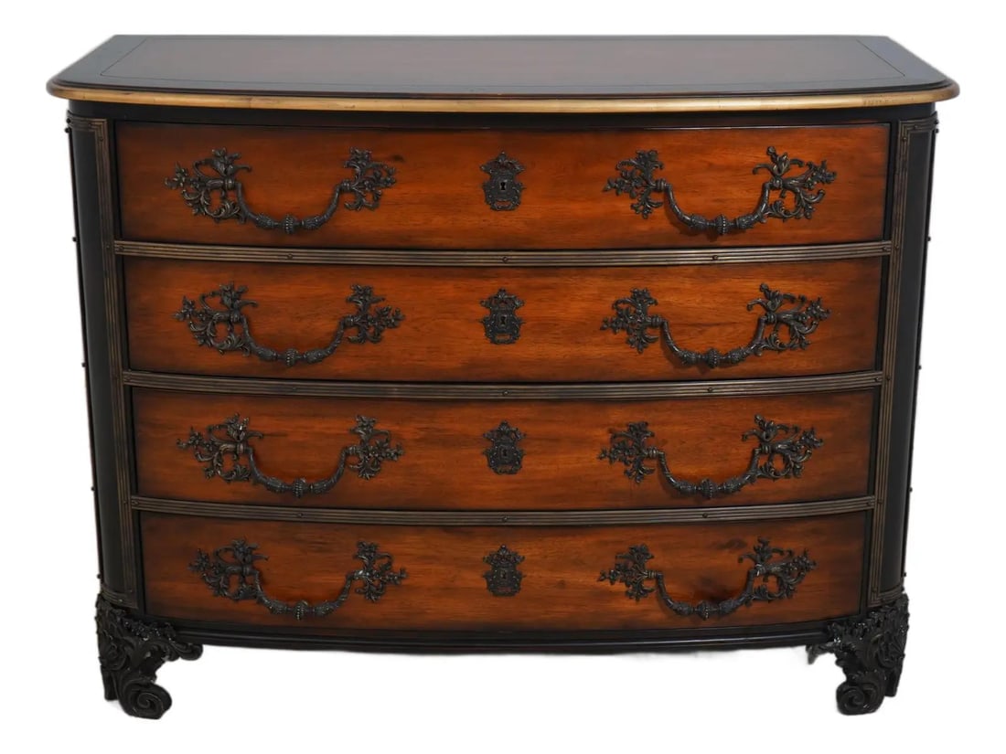 54w x 24.5d x 40h Louis XV Style French Commode Chest (1 of 10)